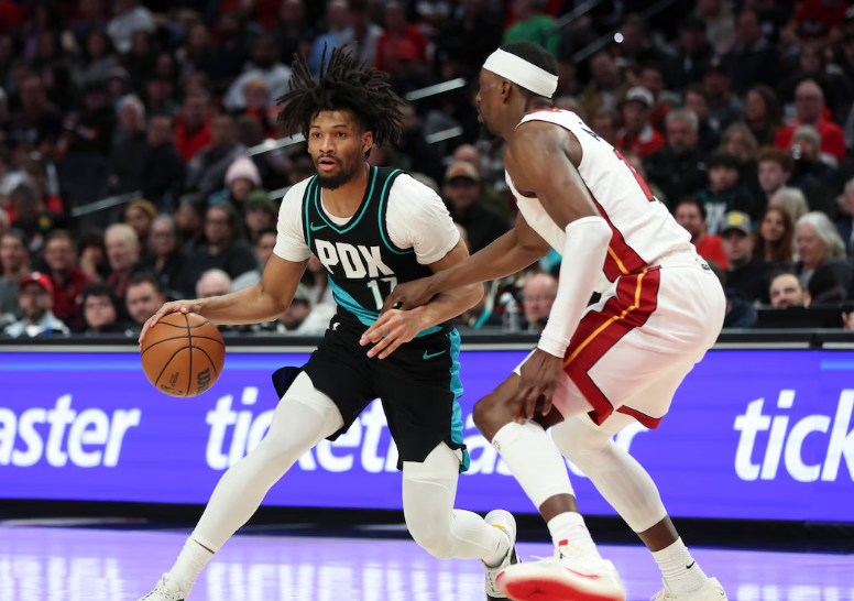 NBA直播赛后情书:阿夫迪亚伤情复发，开拓者击败热火，一月战绩提升至联盟最佳